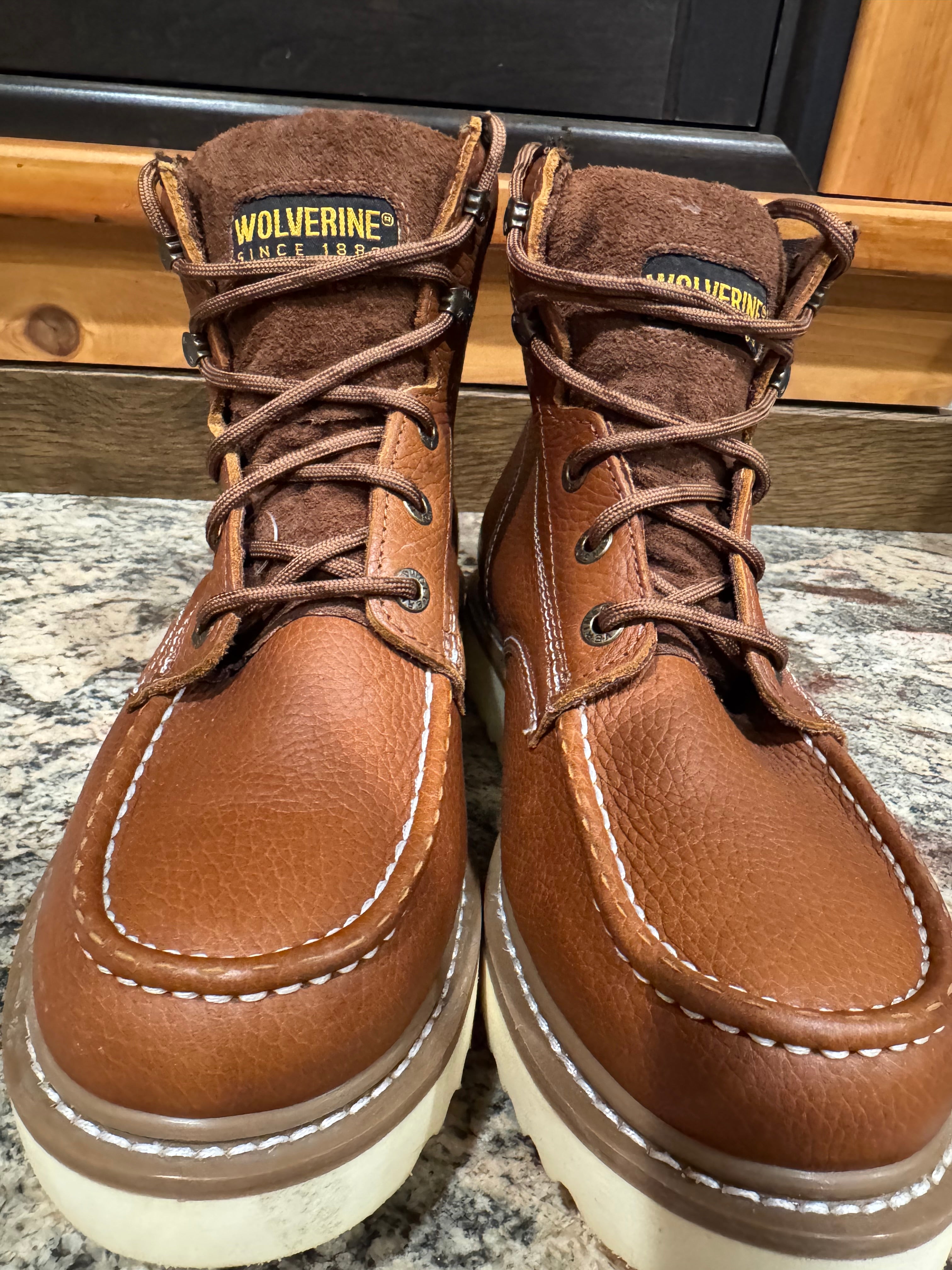 🥾 NEW Wolverine Moc-Toe Work Boots – Men’s Size 9.5 🥾