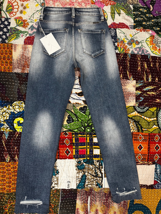 KanCan Distressed Slim Straight Jeans — Size 0/23