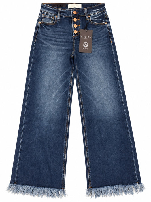 RISEN Button Fly Wide Leg Jeans – Size 0/24